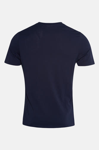 T-shirt bleu à manches courtes de Ben Sherman, vu par derrière.