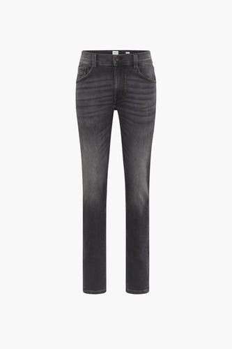 Jean slim gris foncé de MUSTANG avec des détails subtilement estompés et une texture denim classique.