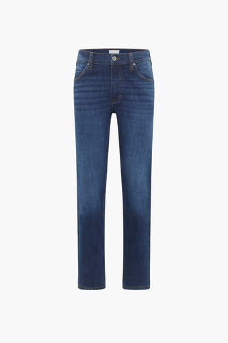 Jean droit bleu marine de MUSTANG avec un lavage subtil et des poches classiques.