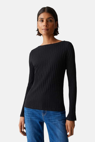 Pull à col rond - noir