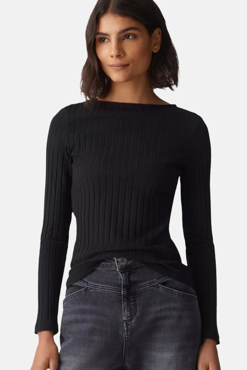 Pull col O noir - OPUS