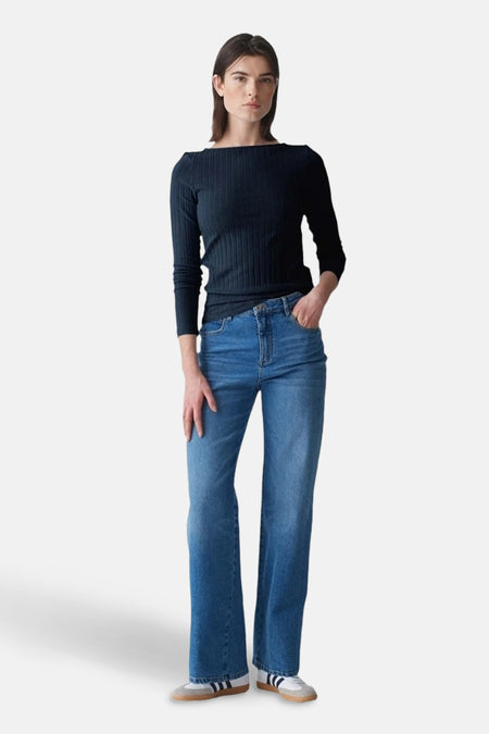 T-shirt à manches longues - bleu