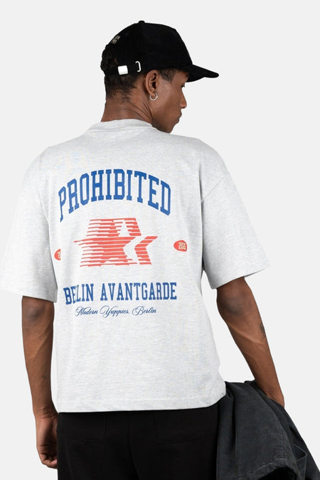 T-shirt (manches courtes) gris - PROHIBITED