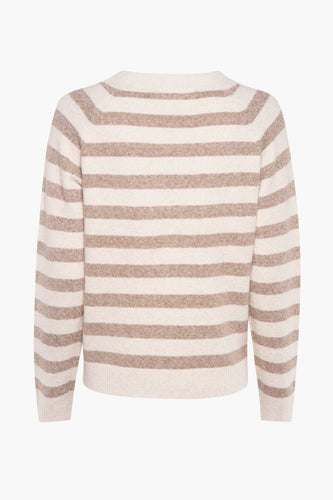 Pull à col rond - beige - VERO MODA®