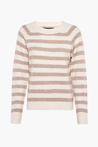 Pull à col rond - beige - VERO MODA®