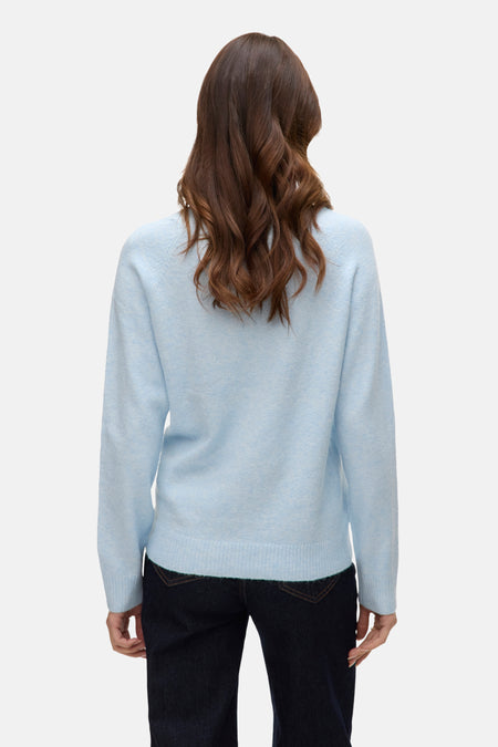 Pull col O - Cashmere Blue