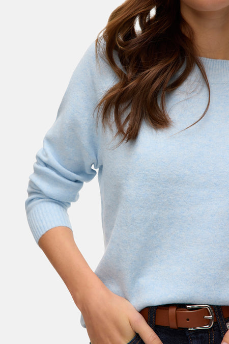 Pull col O - Cashmere Blue