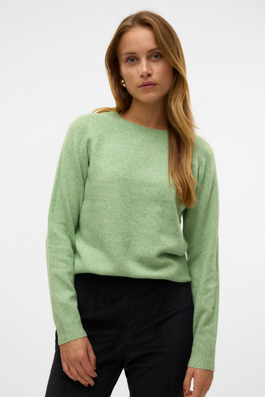 Pull à col rond - vert - VERO MODA®