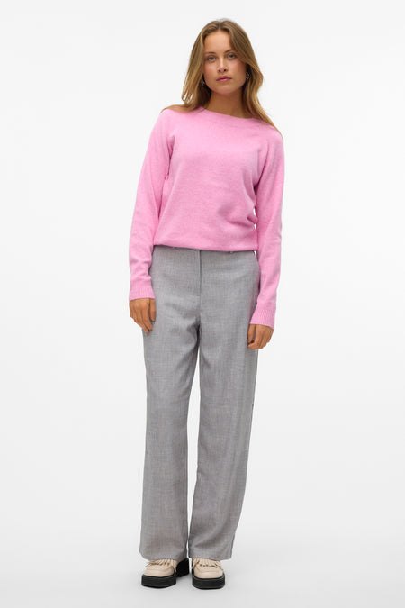 Pull à col rond - rose