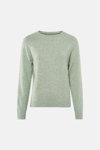 T-shirt vert avec col rond de VERO MODA, d'une douce texture.