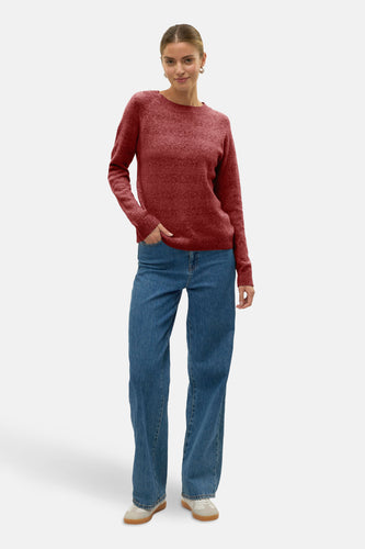 Pull à col rond - rouge - VERO MODA®