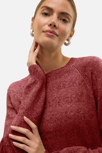 Pull à col rond - rouge - VERO MODA®