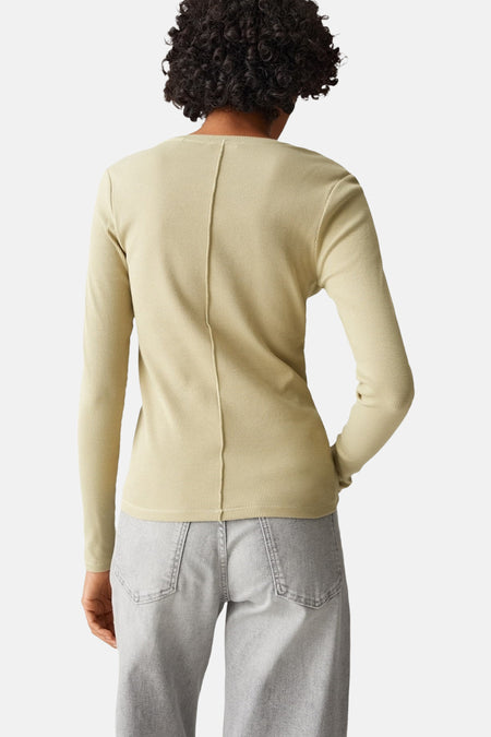Pull à col rond - vert