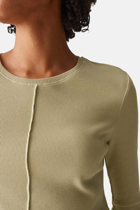 Pull à col rond - vert