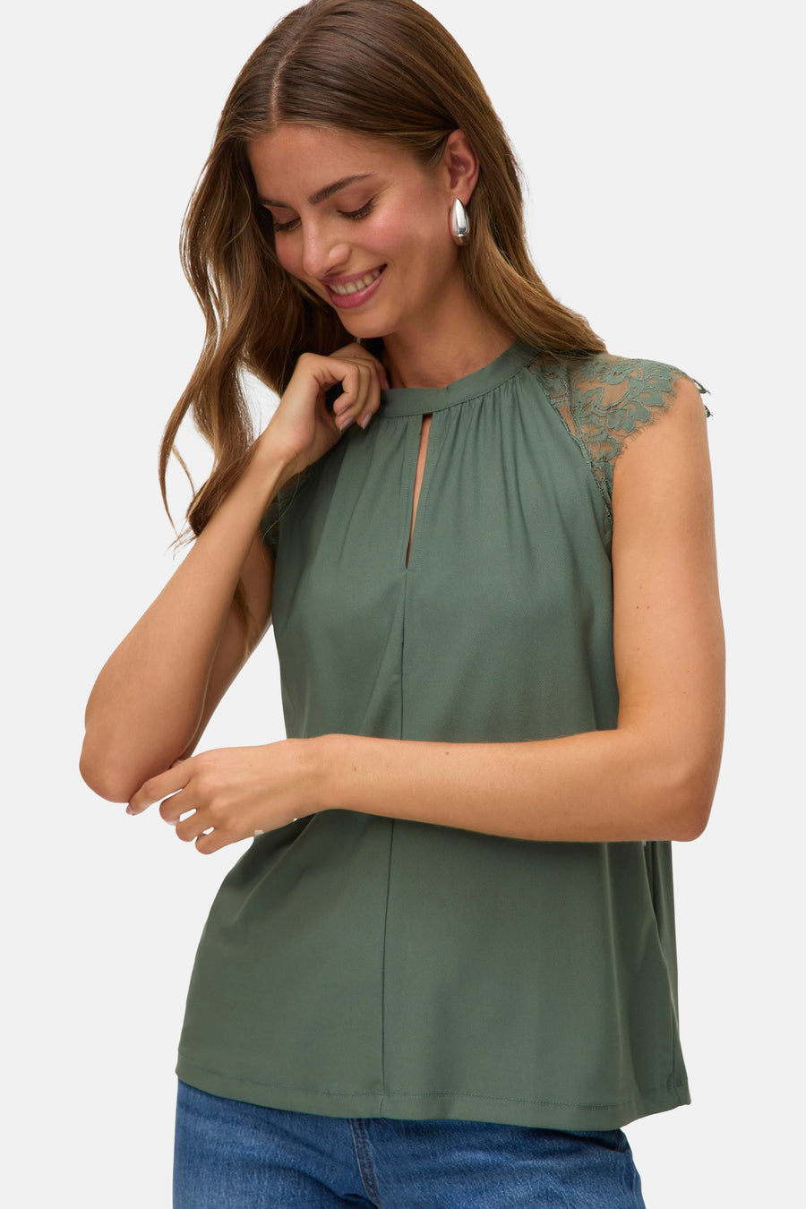 Blouse à manches courtes - vert - VERO MODA®