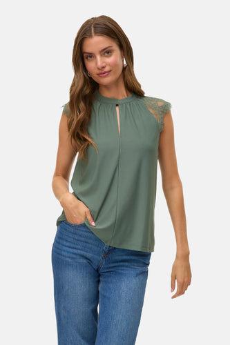 Blouse à manches courtes - vert - VERO MODA®