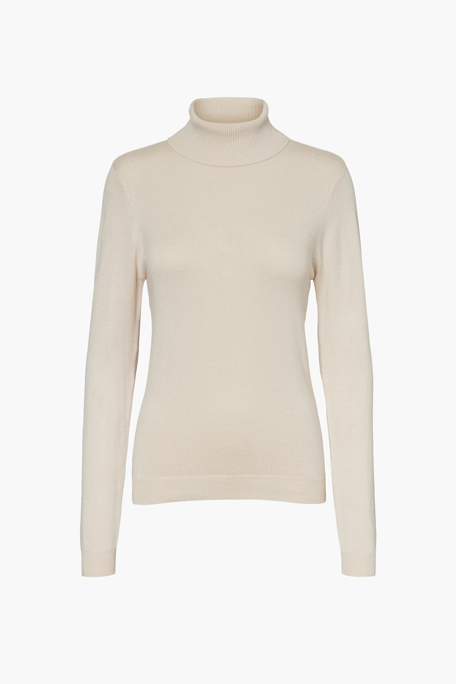 Manteau beige de VERO MODA, avec des manches longues et une fine texture tricotée.