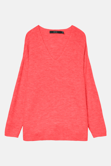 VMCREWLEFILE LS V-NECK BLOUSE NOOS