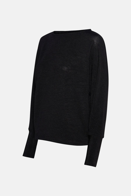 Pull à col rond - noir