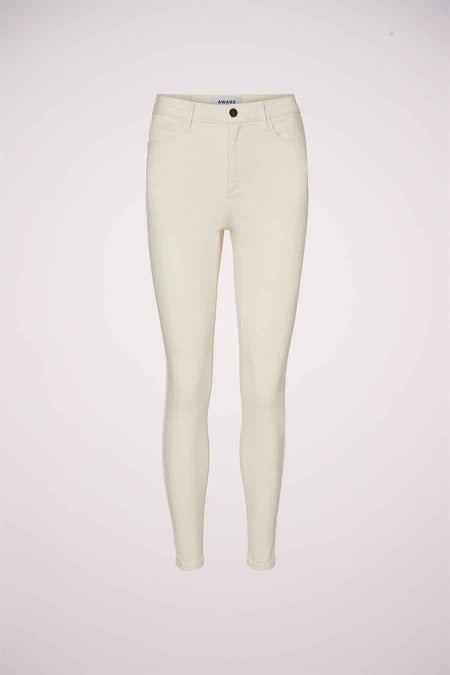 VMSOPHIA HR SKINNY JEANS ECRU VMA