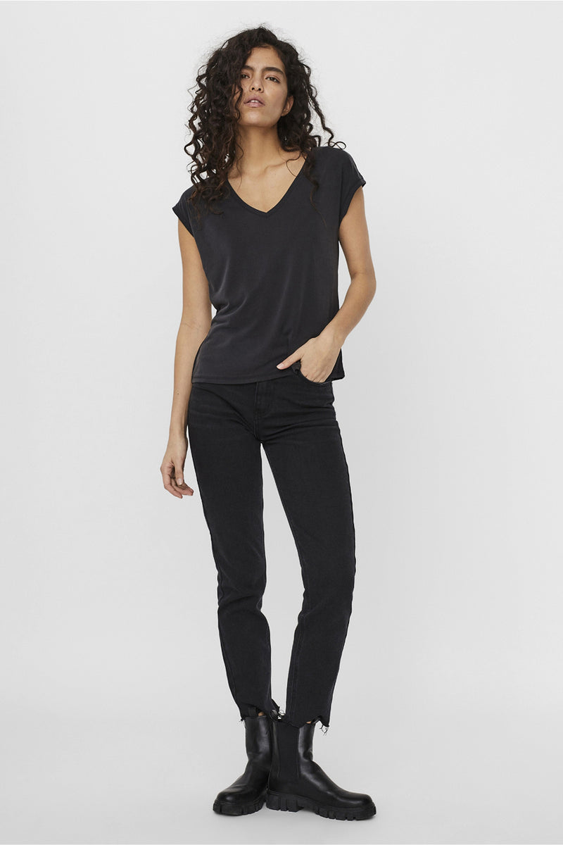 Top uni manche courte Noir - VERO MODA®