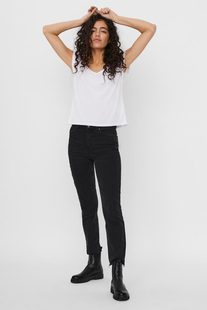 Top uni manche courte Blanc - VERO MODA®