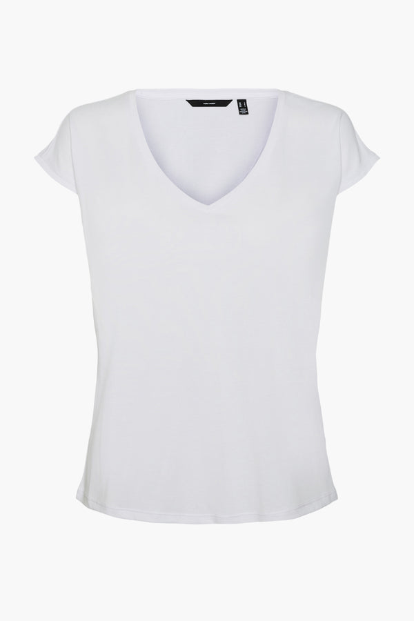 Top uni manche courte Blanc - VERO MODA®