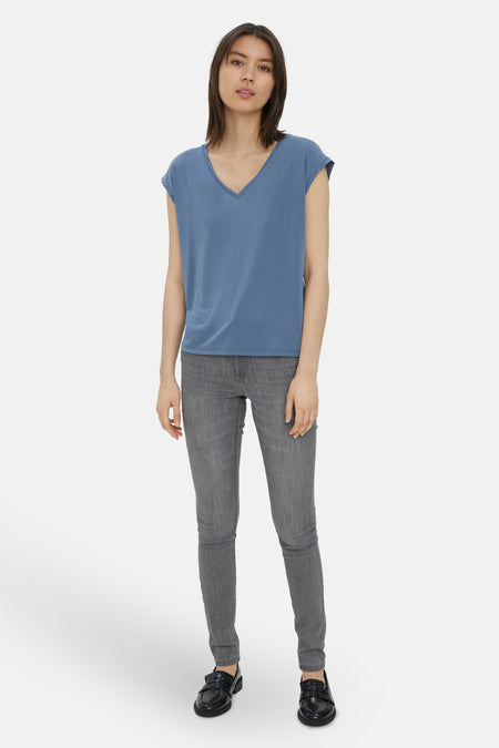 VMFILLI SS V-NECK TEE GA NOOS