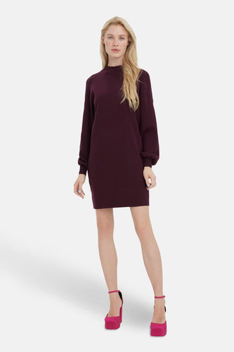 Robe à manches longues - Bordeaux - VERO MODA®