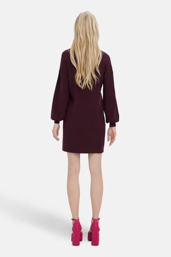 Robe à manches longues - Bordeaux - VERO MODA®