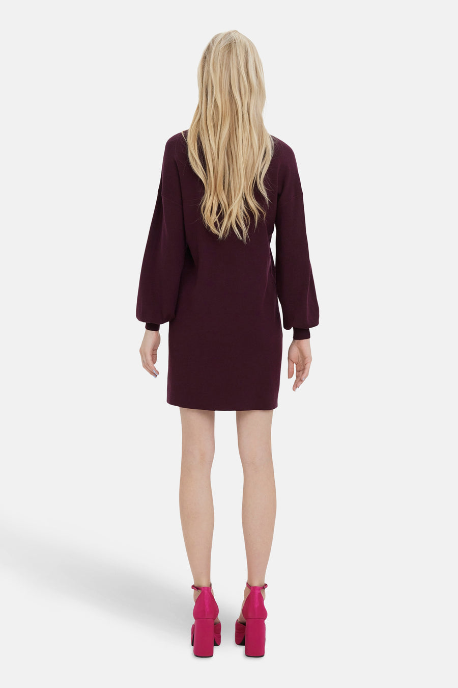 Robe à manches longues - Bordeaux - VERO MODA®
