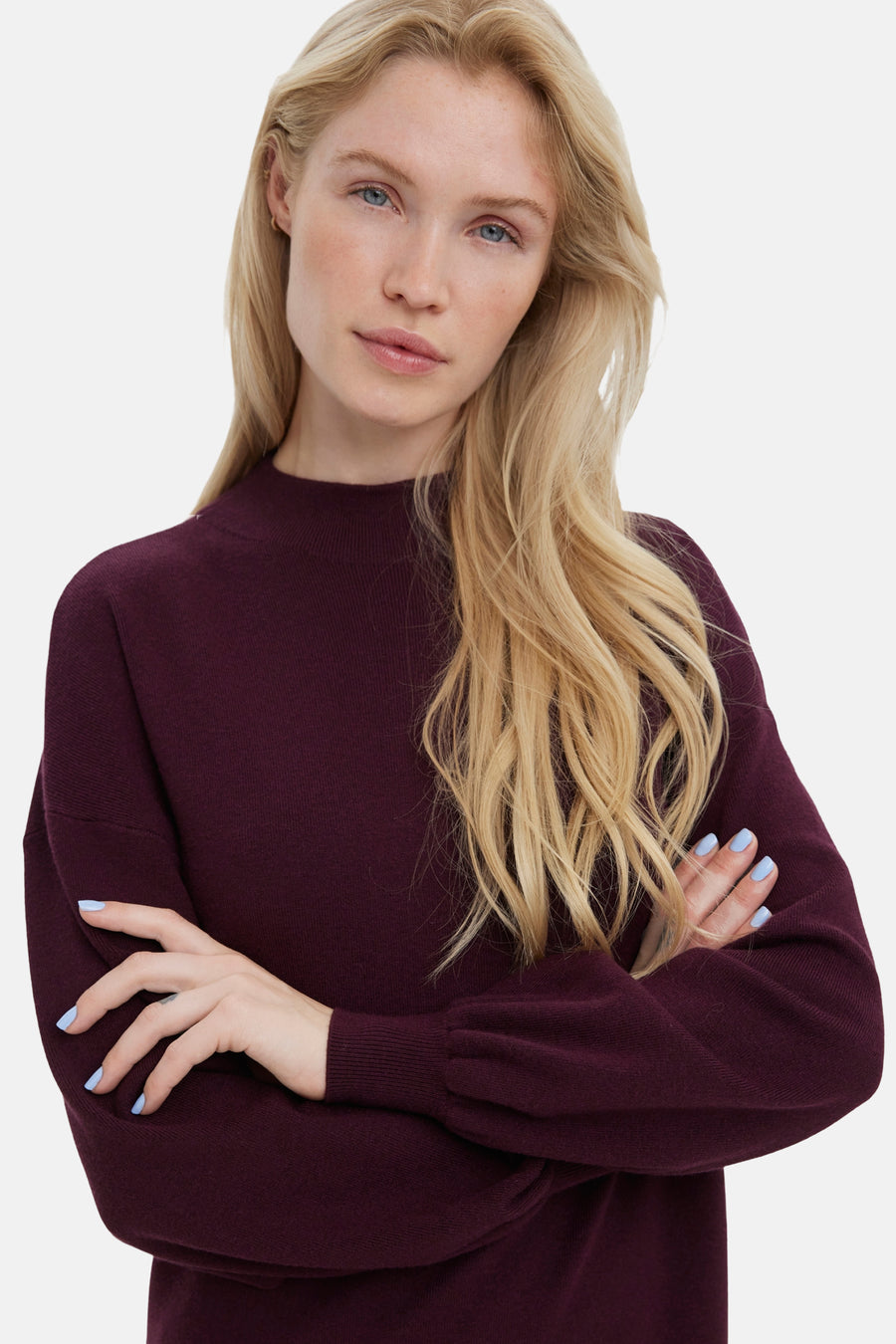 Robe à manches longues - Bordeaux - VERO MODA®