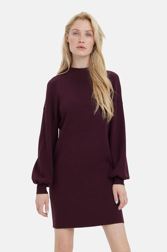 Robe à manches longues - Bordeaux - VERO MODA®