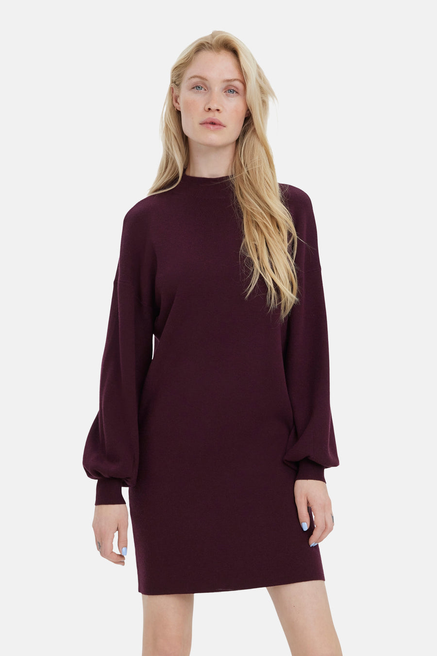 Robe à manches longues - Bordeaux - VERO MODA®