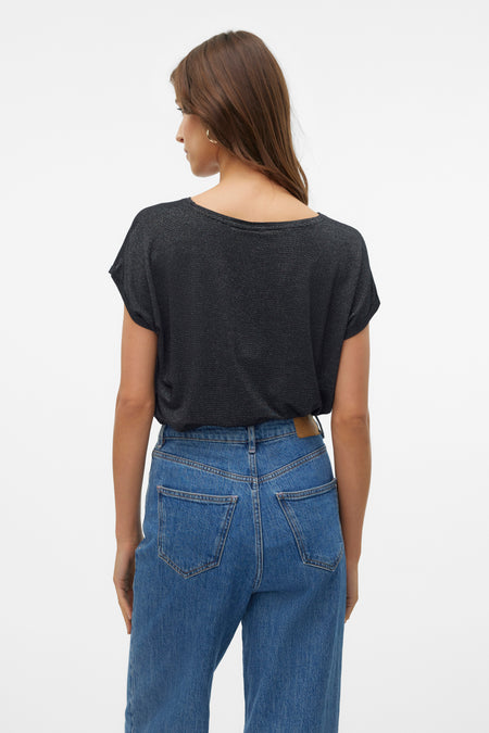 VMLAVA GLITTER SS TOP STRIPE GA NOOS