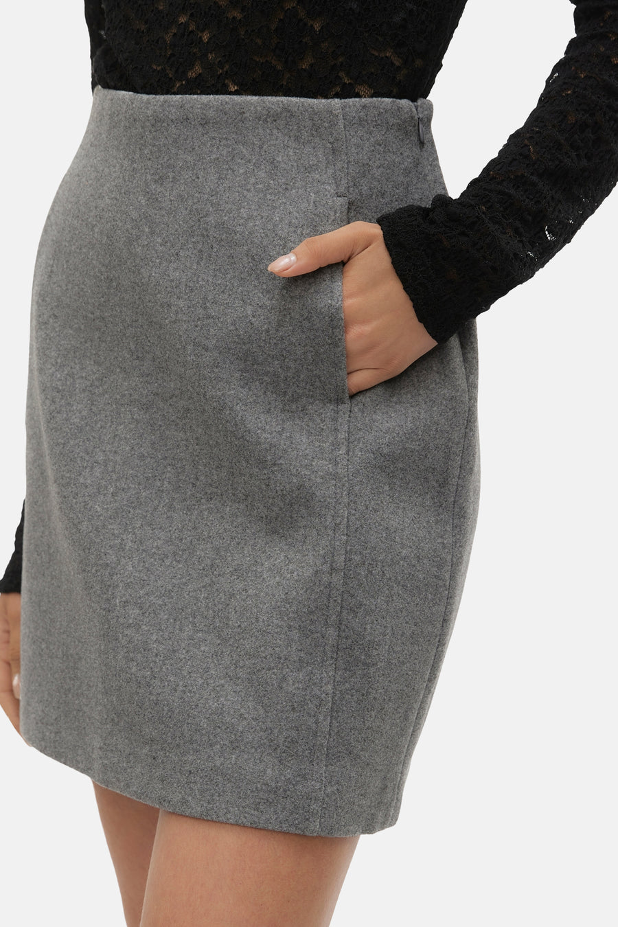 Jupe courte - gris - VERO MODA® - 5