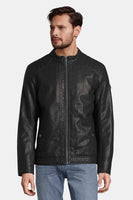 Veste en cuir Noir - TOM TAILOR