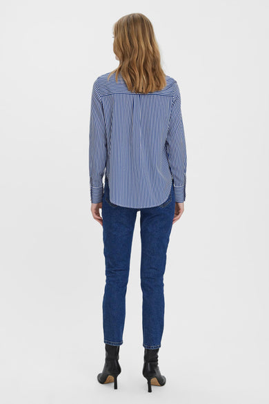 Jean &agrave; coupe droite - bleu