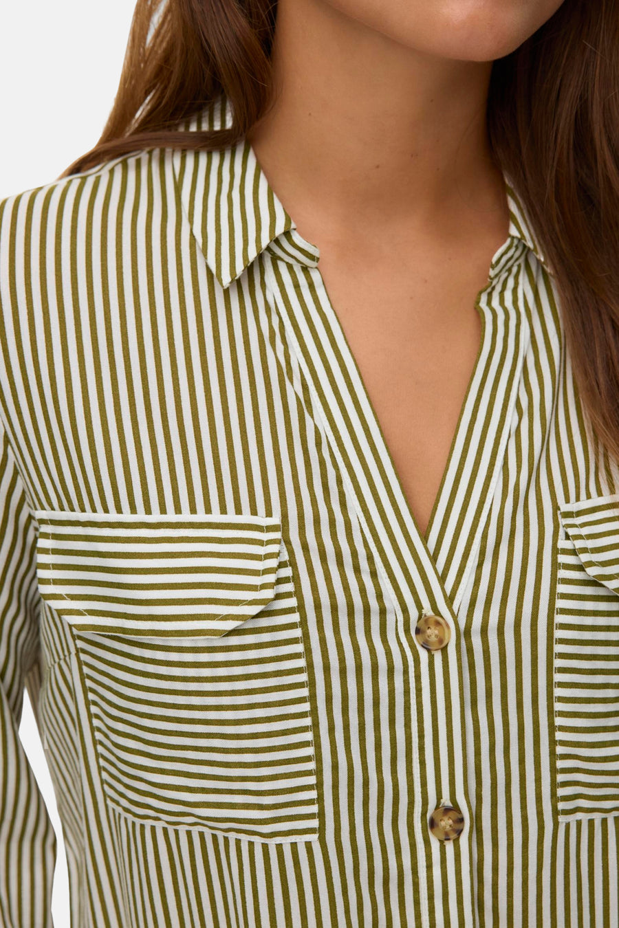 Chemise à manches longues - vert - VERO MODA®