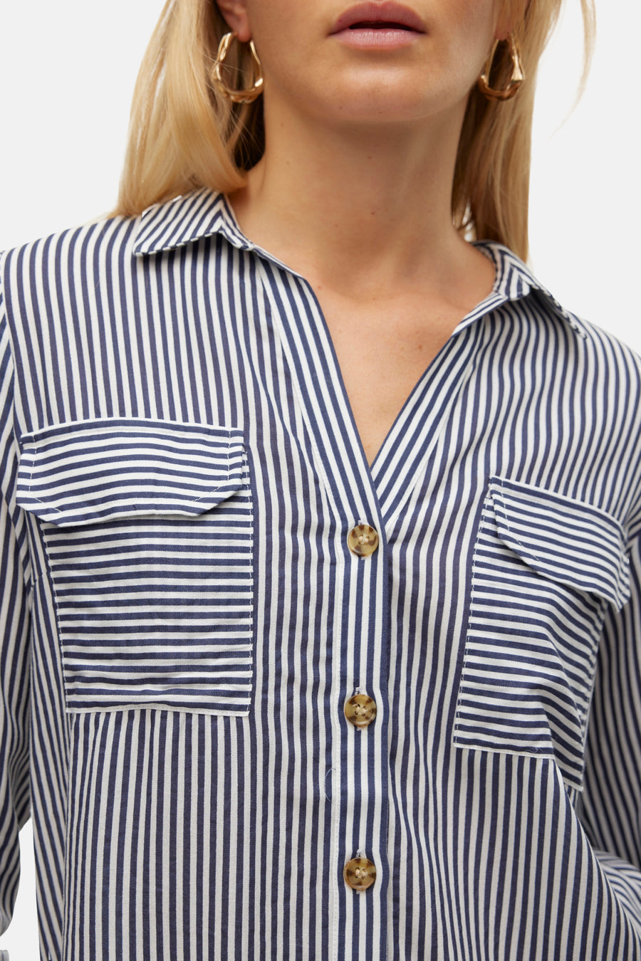 Chemise &agrave; manches longues - blanc