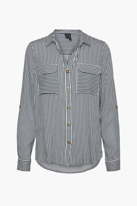 Chemise à manches longues - blanc