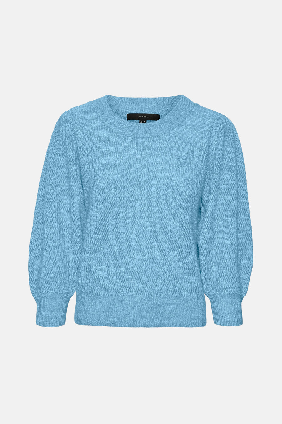 Pull à col rond - bleu - VERO MODA®