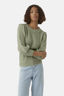 Pull à col rond - vert