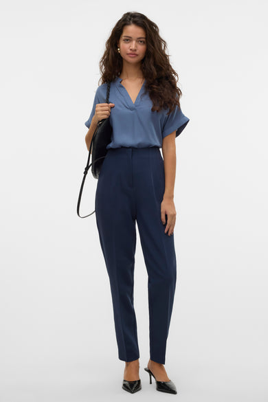 Blouse à manches courtes - bleu