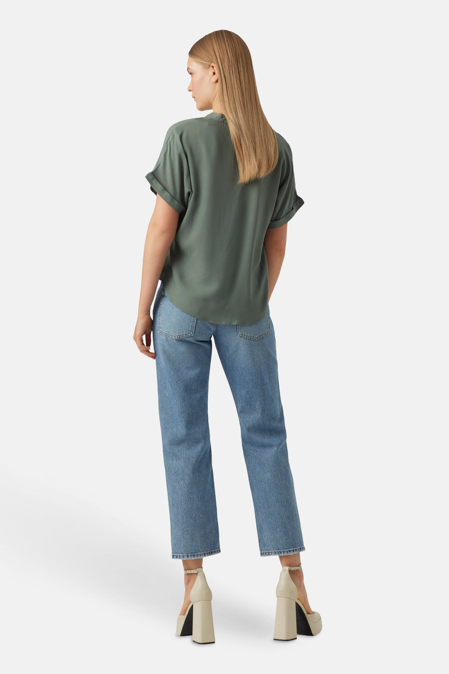 Blouse à manches courtes - vert - VERO MODA®