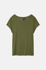 Top uni manche courte vert - VERO MODA®