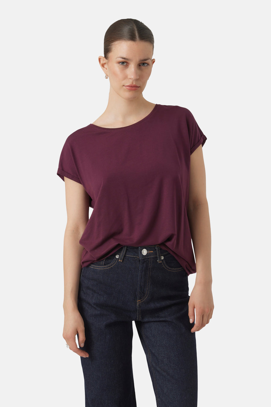 T-shirt à manches courtes - violet - VERO MODA®