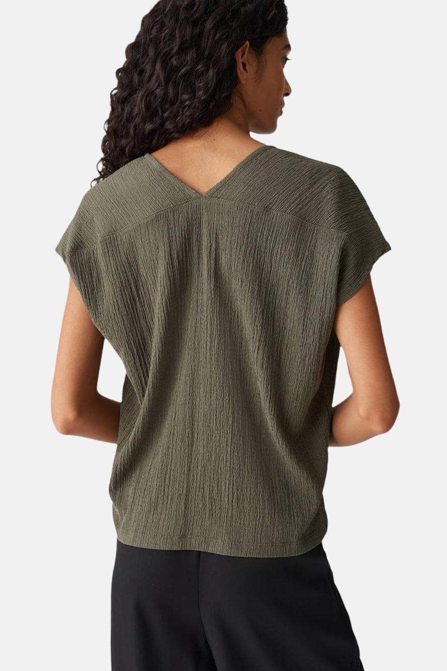 Blouse à manches courtes - Kaki