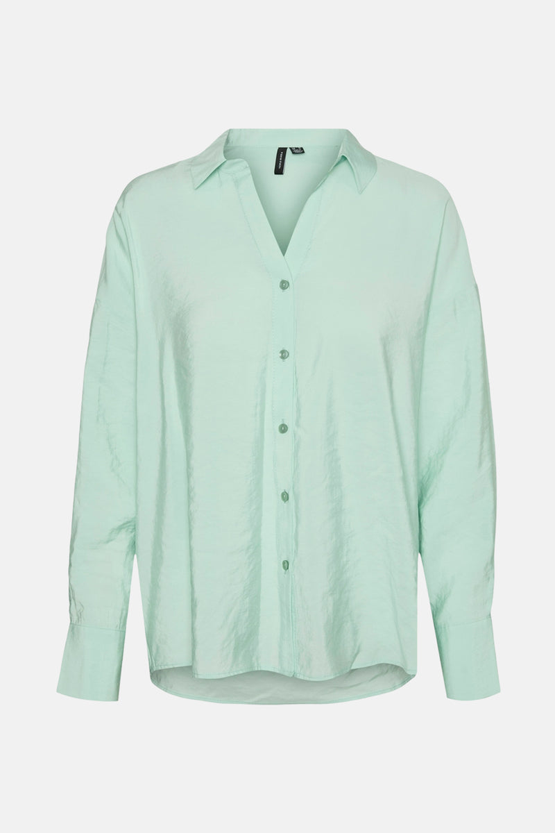 VMQUEENY LS OVERSIZE SHIRT WVN GA NOOS
