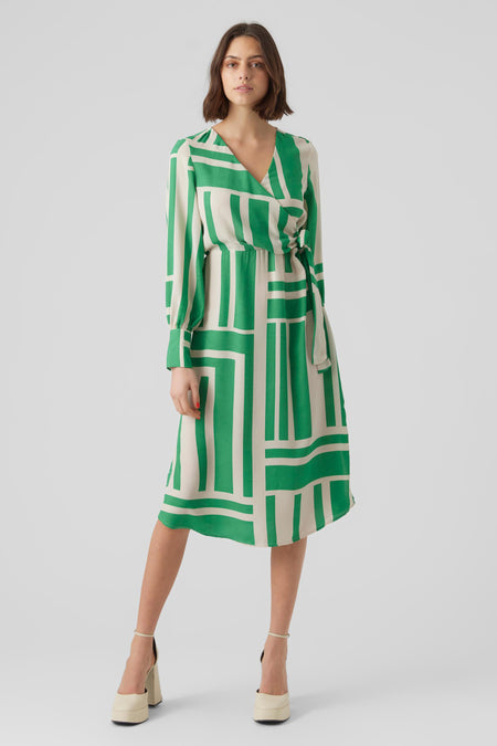 Robe &agrave; manches longues - vert